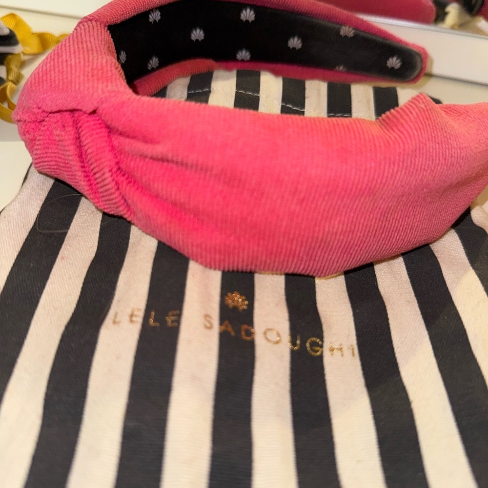 Lele Sadoughi Vibrant Pink Kids Headband